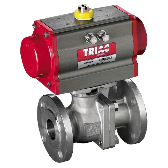 A-T Controls Automated Ball Valve, FD9 Series 300# Flanged